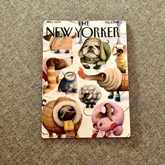 New Yorker Baby it’s Cold Outside Dog Magnet - Picture 2 of 3